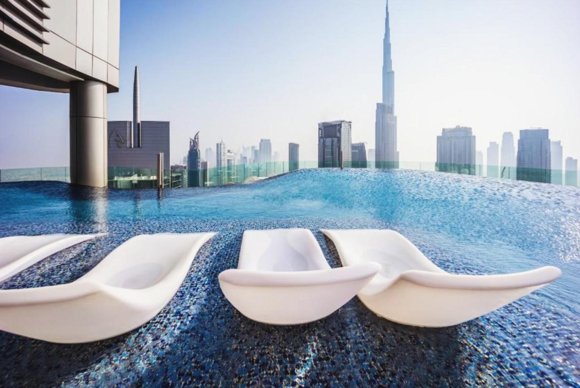 Paramount Tower Hotel And Residences With Infinity Sky Pool Dubai Eksteriør billede